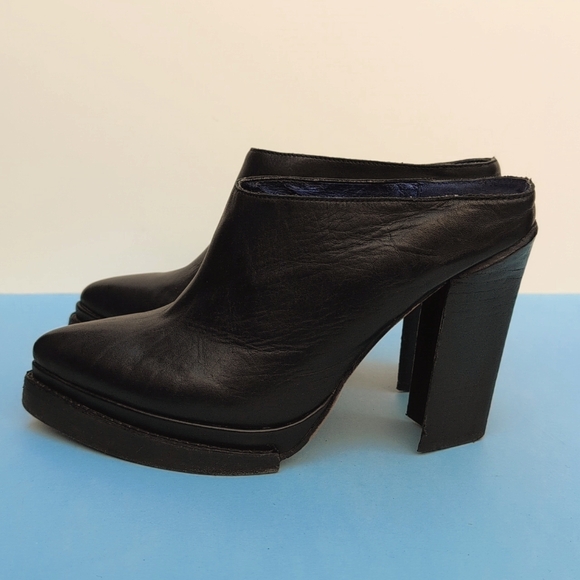 Jeffrey Campbell Ibiza mules, black, genuine leather, size 10 - Picture 2 of 13